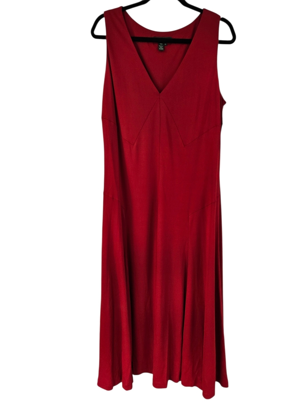 NEW VINTAGE Lauren Ralph Lauren Modern Maasai Red Sleeveless Swing Dress 2X Plus